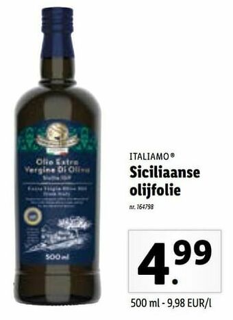Lidl Siciliaanse olijfolie aanbieding