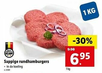 Sappige rundhamburgers