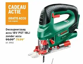 GAMMA Decoupeerzaag accu 18V PST 18LI zonder accu aanbieding