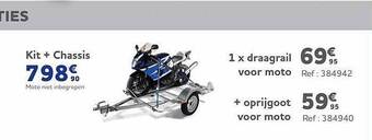 Auto5 Kit + chassis, 1 x draagrail voor moto + oprijgoot voor moto aanbieding