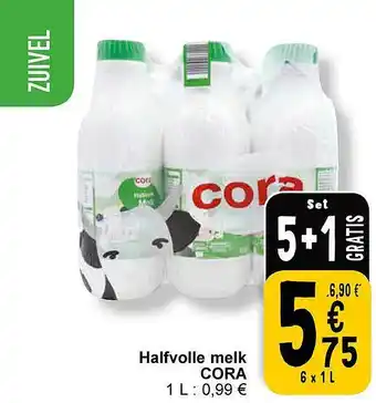 Cora Halfvolle melk cora aanbieding
