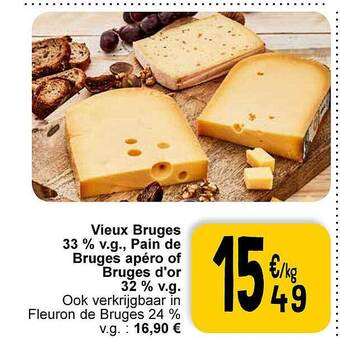 Cora Vieux bruges 33% v.g., pain de bruges apéro of bruges d'or 32% v.g. aanbieding