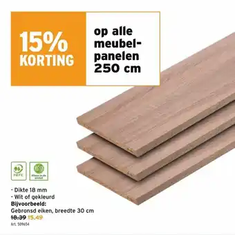 GAMMA Gebronsd eiken, breedte 30cm aanbieding