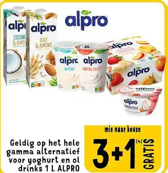 Cora Gamma alternatief voor yoghurt en ol drinks 1l alpro aanbieding