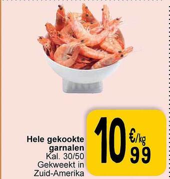 Cora Hele gekookte garnalen aanbieding