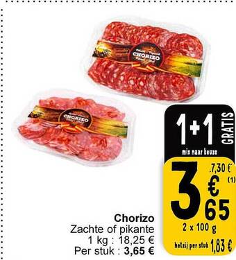 Cora Chorizo aanbieding