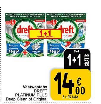 Cora Vaatwastabs dreft platinum plus aanbieding