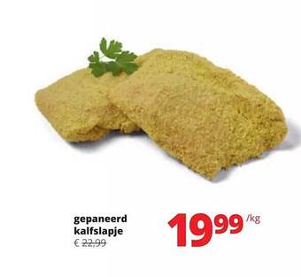 Gepaneerd kalfslapje
