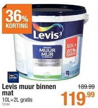 Cevo Levis muur binnen mat aanbieding