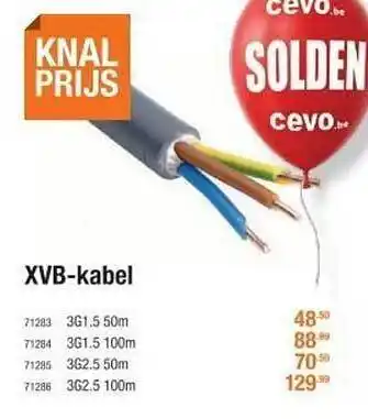 Cevo Xvb-kabel aanbieding