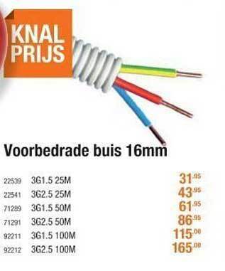 Cevo Voorbedrade buis 16mm aanbieding