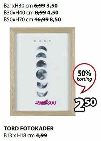 Jysk Tord fotokader aanbieding
