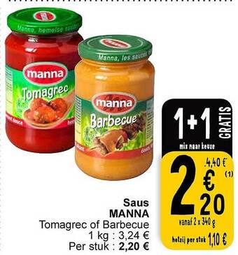 Cora Saus manna aanbieding