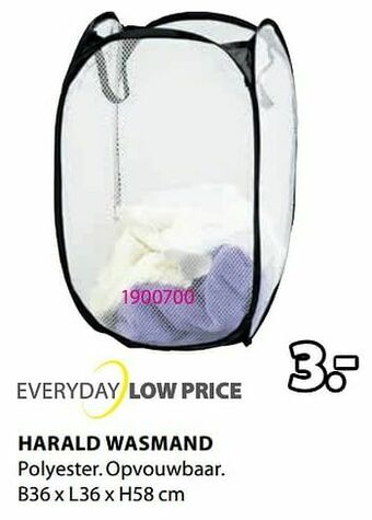 Jysk Harald wasmand aanbieding