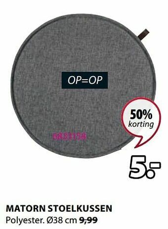 Jysk Matorn stoelkussen aanbieding
