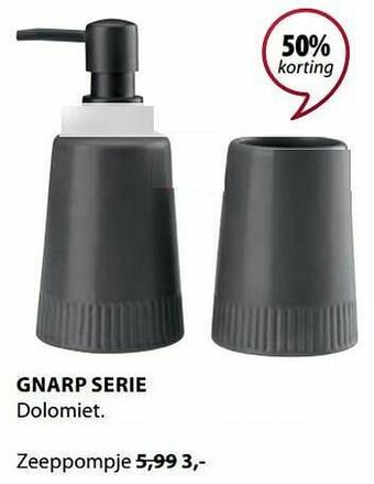 Jysk Gnarp zeeppompje aanbieding