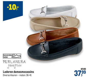 Makro Lederen damesmocassins 36-41 aanbieding
