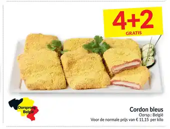 Intermarché Cordon blues per kilo 4+2 gratis aanbieding
