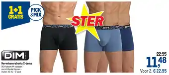 Makro Herenboxershorts X-temp XS-XL aanbieding