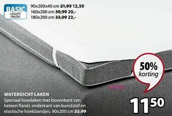 Jysk Waterdicht laken aanbieding