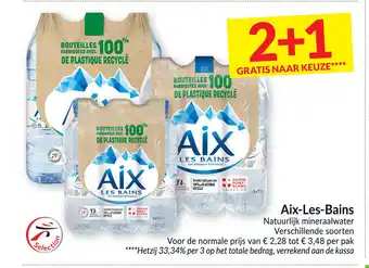 Intermarché Aix-les-bains per pak 2+1 gratis naar keuze aanbieding
