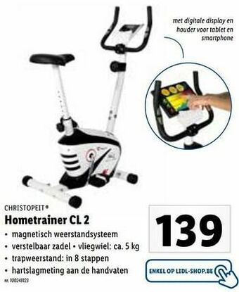 Lidl Hometrainer cl 2 aanbieding