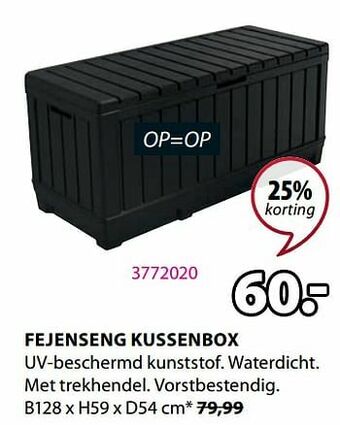 Jysk Fejenseng kussenbox aanbieding