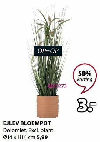 Jysk Ejlev bloempot aanbieding