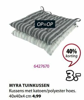 Myra tuinkussen