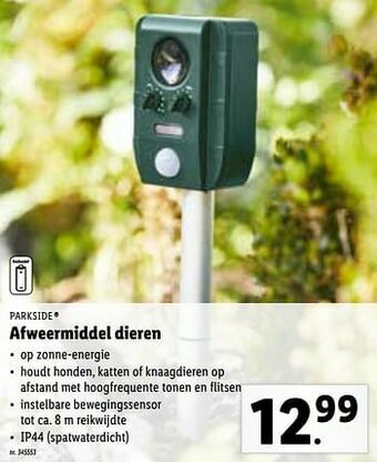 Parkside afweermiddel dieren