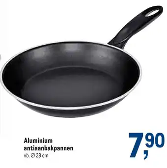 Aluminium antiaanbakpannen 28cm