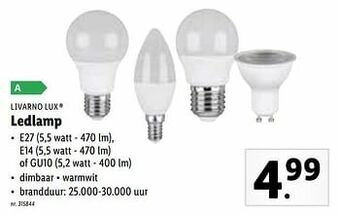 Lidl Ledlamp aanbieding