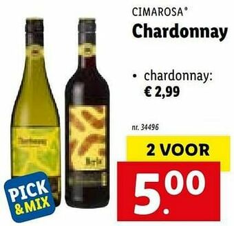 Lidl Chardonnay aanbieding