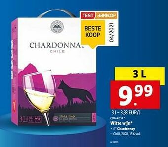Witte wijn chardonnay