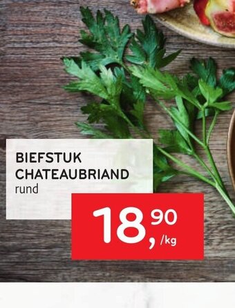 Alvo Biefstuk chateaubriand rund aanbieding
