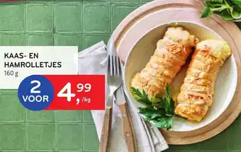 Alvo Kaas- en hamrolletjes 160g aanbieding