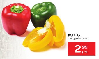 Alvo Paprika rood, geel of groen aanbieding