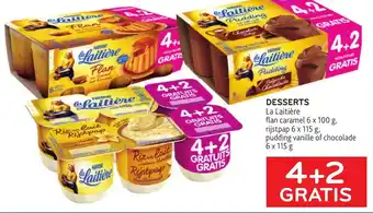 La laitiere desserts 4+2 gratis