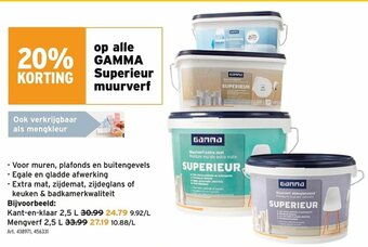 GAMMA Kant-en-klaar 2,5L aanbieding