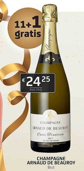 BelBev Champagne arnaud de beauroy aanbieding