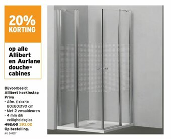GAMMA Allibert hoekinstap Priva aanbieding