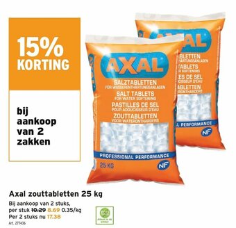 Axal zouttabletten 25kg