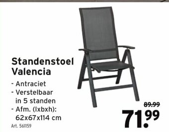 Standenstoel Valencia