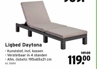 GAMMA Ligbed Daytona aanbieding