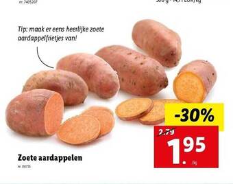 Lidl Zoete aardappelen aanbieding