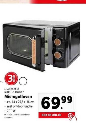 Lidl Silvercrest kitchen tools microgolfoven aanbieding