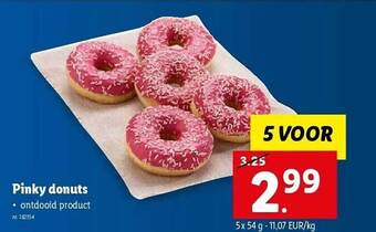 Lidl Pinky donuts aanbieding