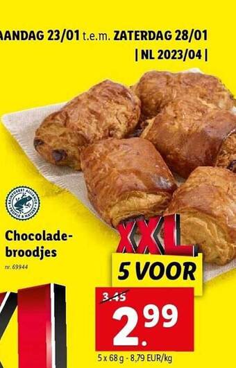 Lidl Chocoladebroodjes aanbieding