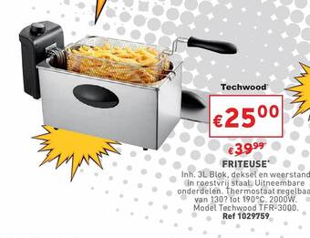 Trafic Friteuse aanbieding