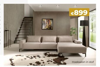Hoeksalon in Stof